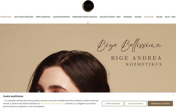 Screenshot of bigeandrea.hu