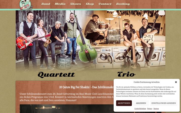 Screenshot of bigfatshakin.de