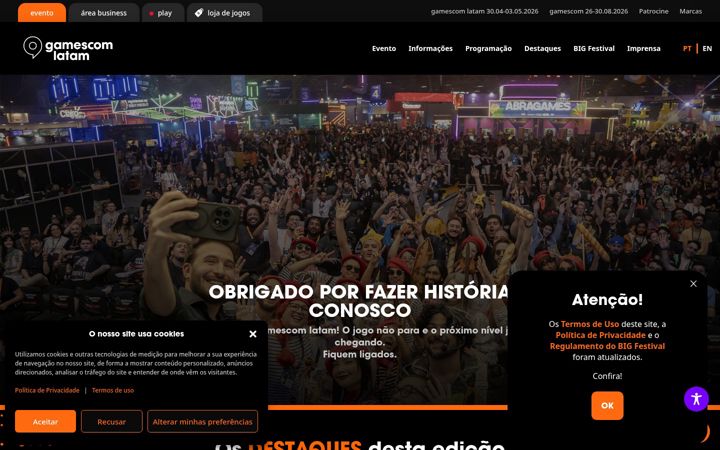 Screenshot of bigfestival.com.br