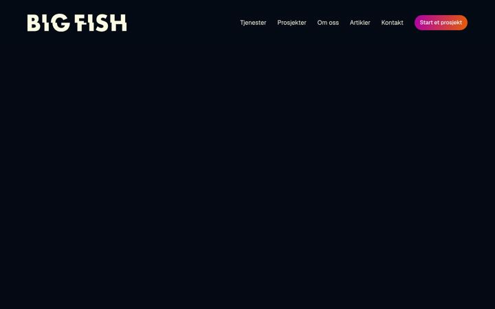 Screenshot του bigfish.no