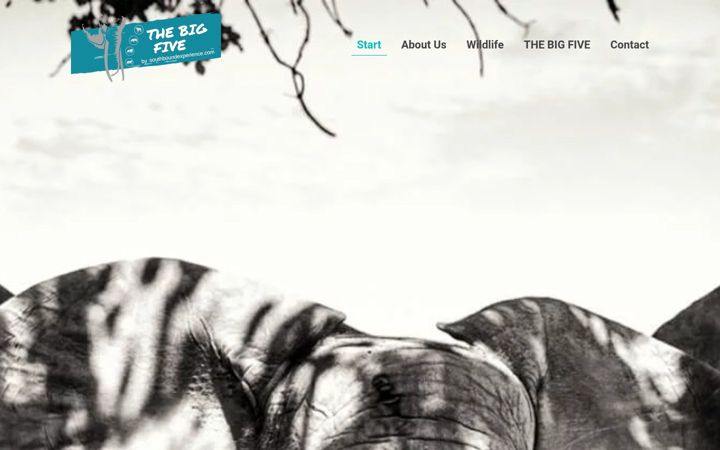 Screenshot of bigfive-safari.com