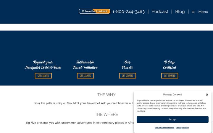 Screenshot of bigfive.com