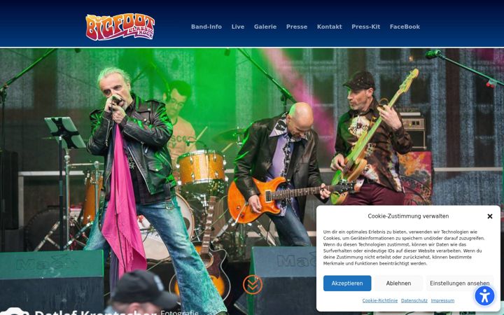 Screenshot of bigfoot-classicrock.de
