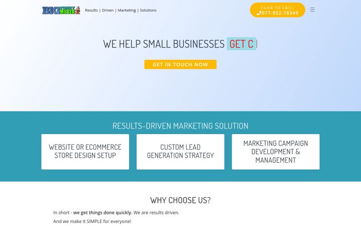 Screenshot of bigfunkymedia.com