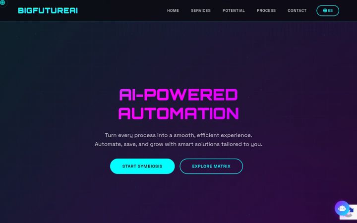 Screenshot of bigfutureai.com