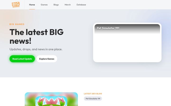 Screenshot of biggames.io