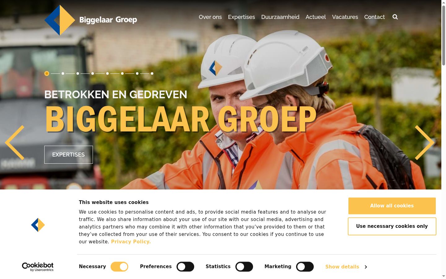 Screenshot tal-banner tal-kunsens muri qabel kwalunkwe interazzjoni