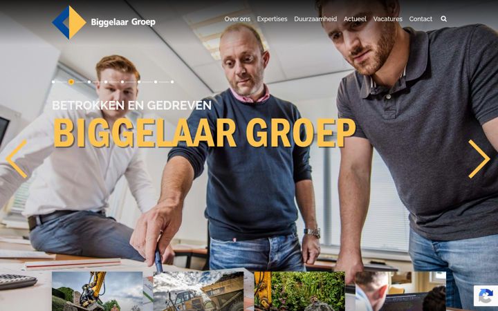 Snímek obrazovky biggelaargroep.nl