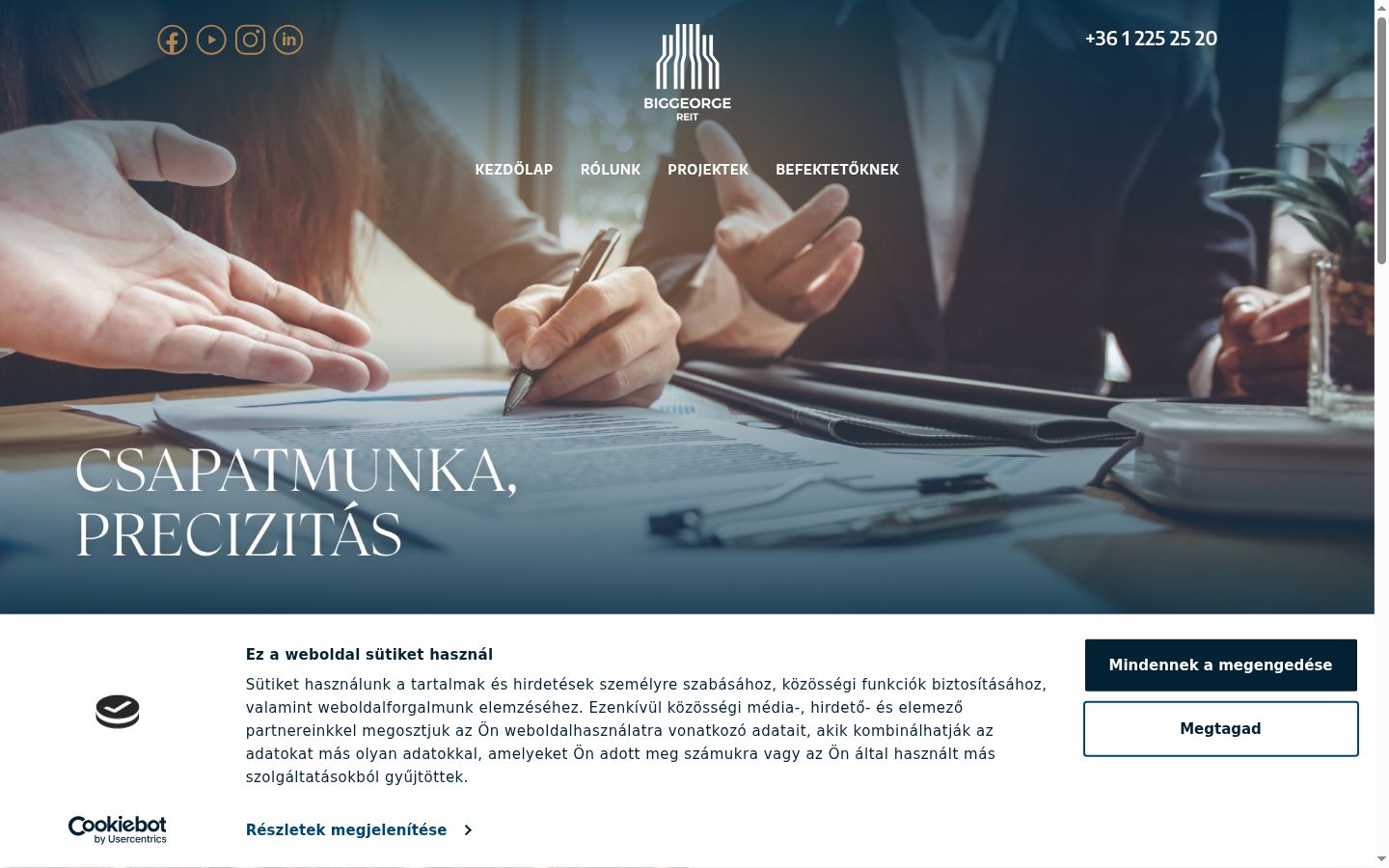 Screenshot van de toestemmingsbanner zoals getoond vóór enige interactie