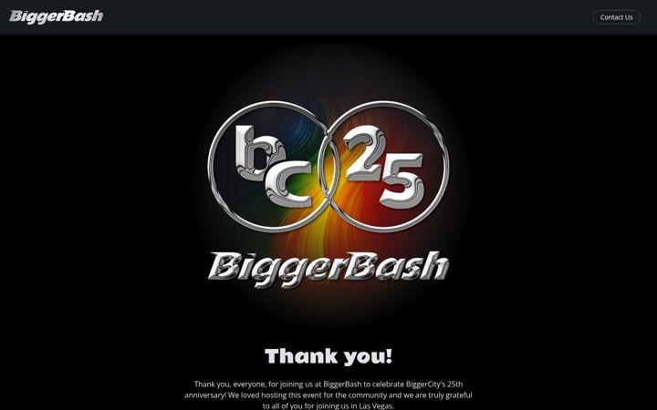 Screenshot of biggerbash.com