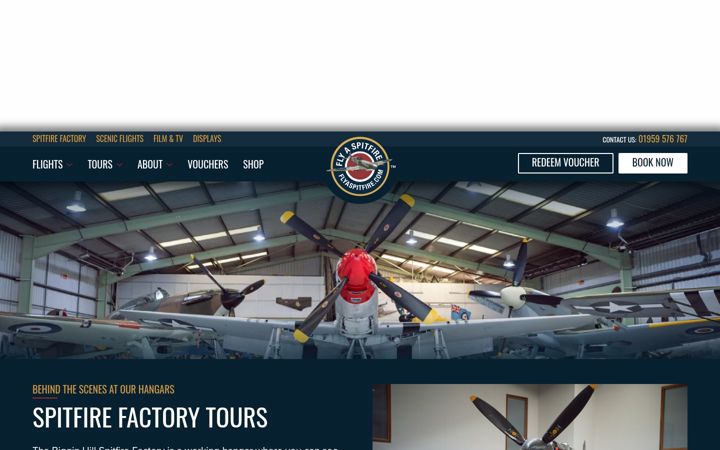 Screenshot of bigginhillheritagehangar.co.uk