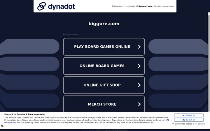 Screenshot of biggore.com