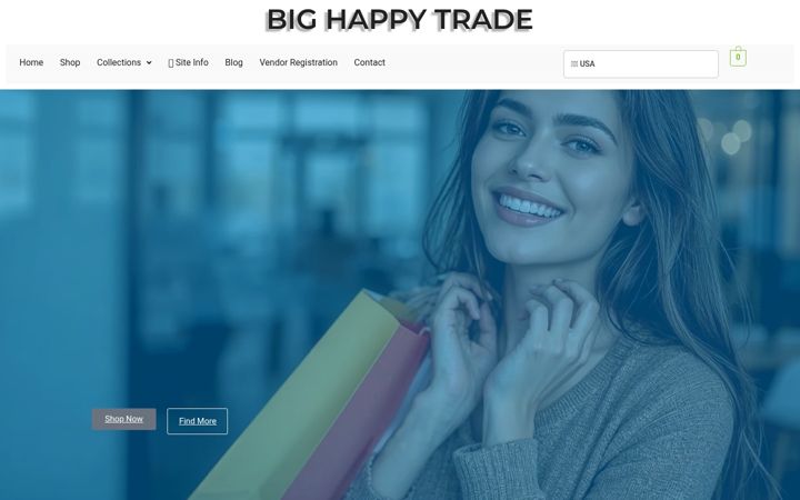 Screenshot of bighappy.trade