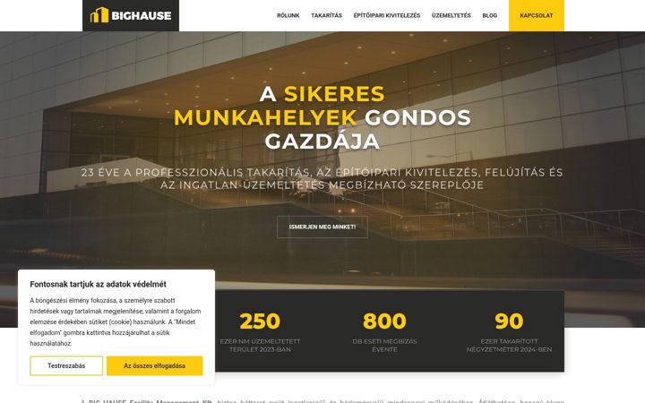Screenshot of bighause.hu