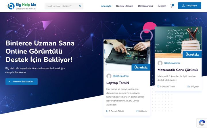 Screenshot of bighelpme.com