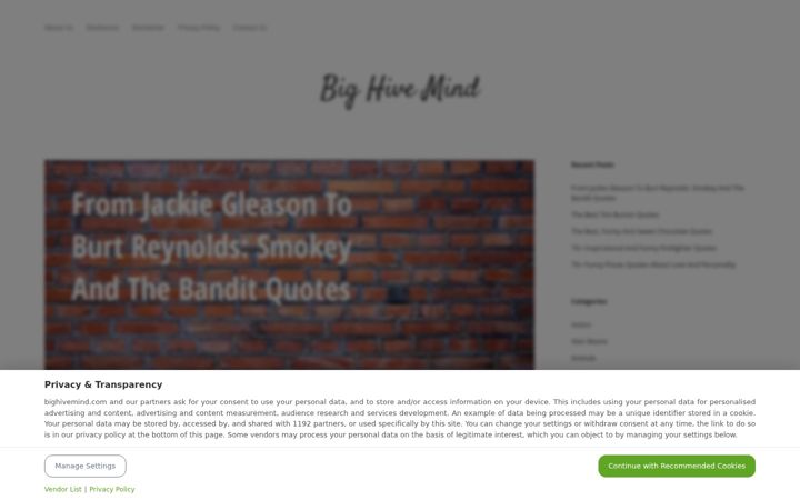 Screenshot of bighivemind.com