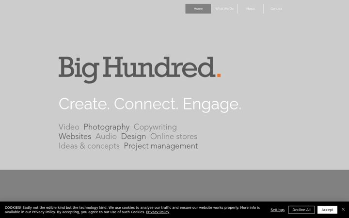 Screenshot of bighundred.com