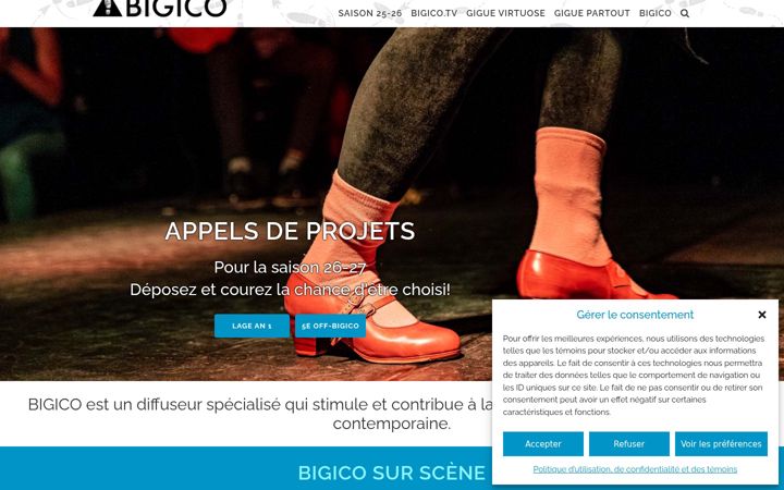 Captura de ecrã de bigico.ca
