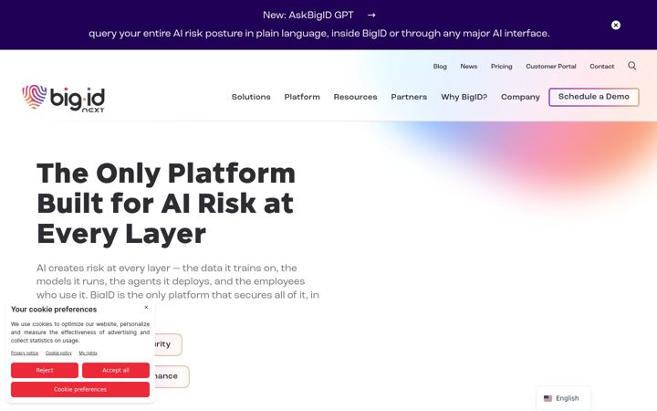 Screenshot of bigid.com