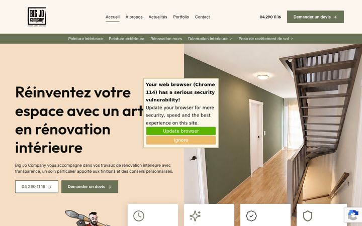 Screenshot ta' bigjo-company.be