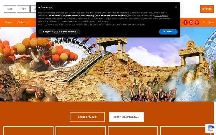 Screenshot von bigliettiparchi.it