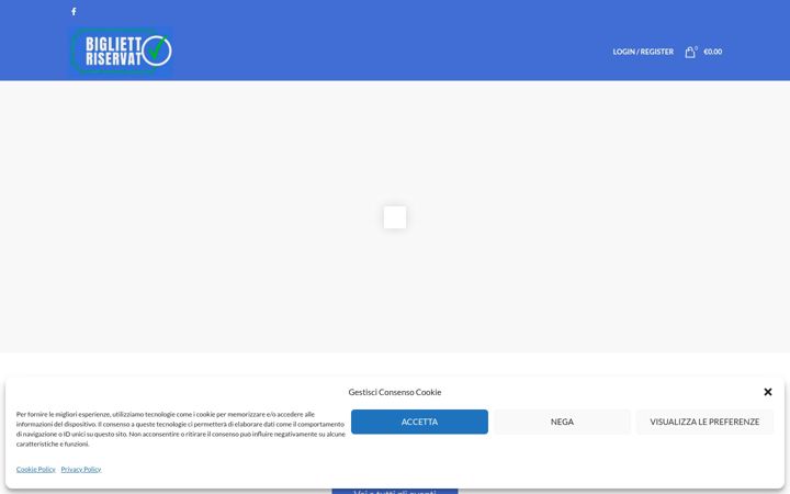 Screenshot of bigliettoriservato.it