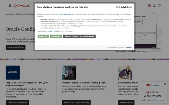 Screenshot of bigmachines.com