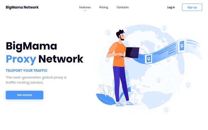 Screenshot of bigmama.network