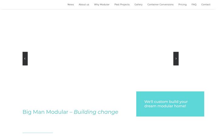 Screenshot of bigmanmodular.ie