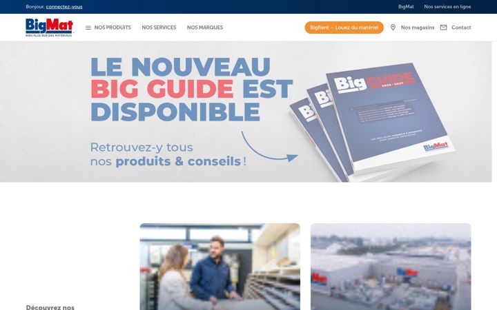 Screenshot of bigmat.be