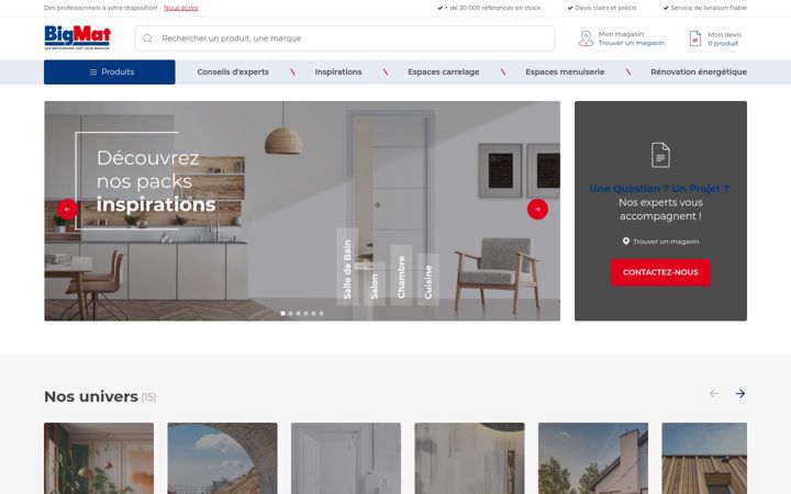 Screenshot of bigmat.fr