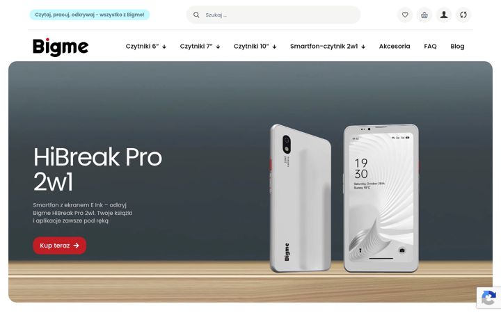 Screenshot of bigme.pl