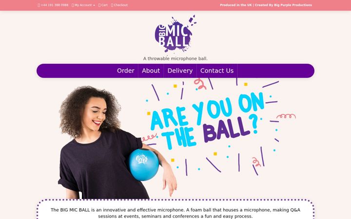 Screenshot of bigmicball.com