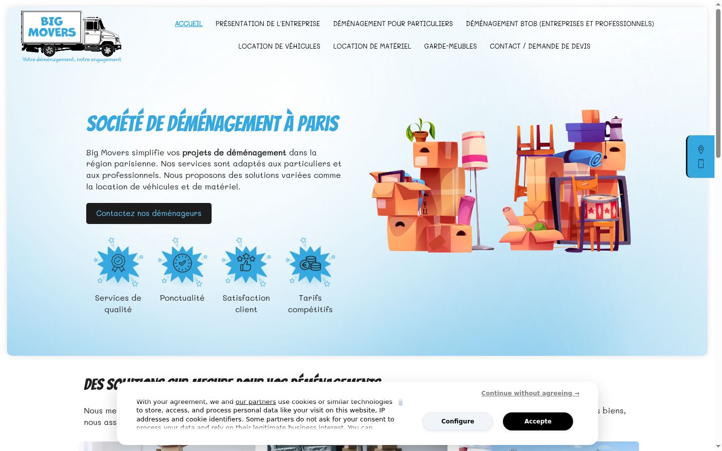 Screenshot tal-banner tal-kunsens muri qabel kwalunkwe interazzjoni