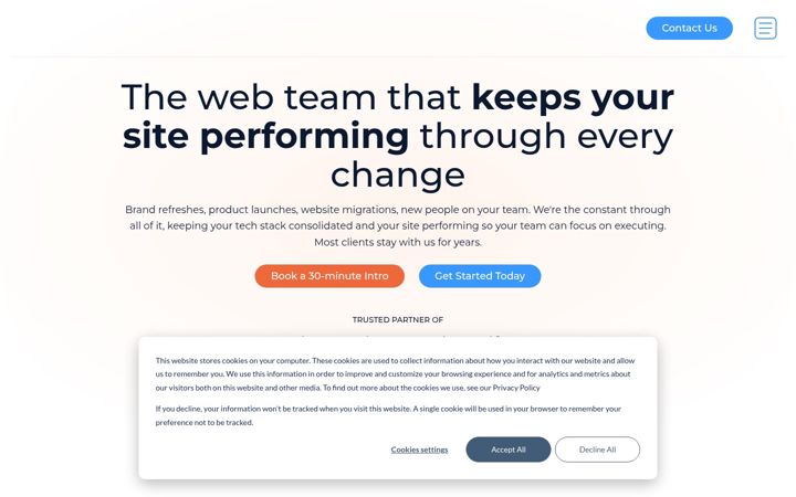 Screenshot of bigorangelab.com