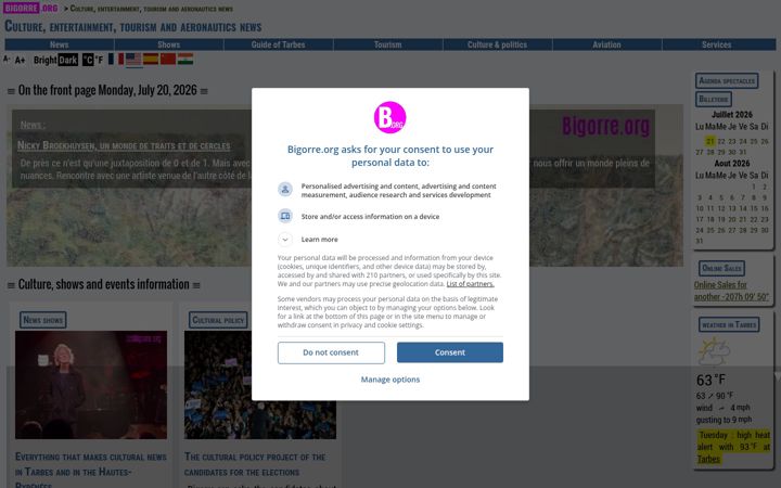 Skjámynd af bigorre.org