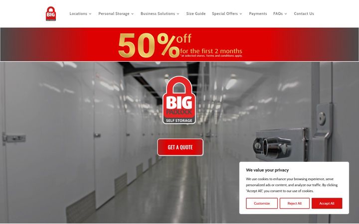 Screenshot of bigpadlock.co.uk