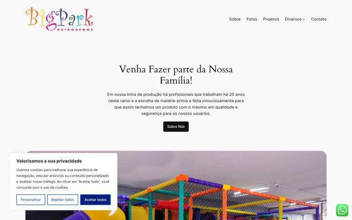 Screenshot of bigparkbrinquedos.com.br