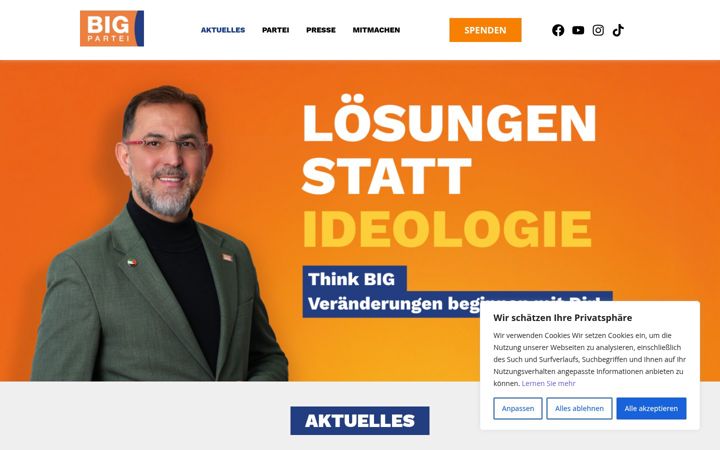 Screenshot of bigpartei.de