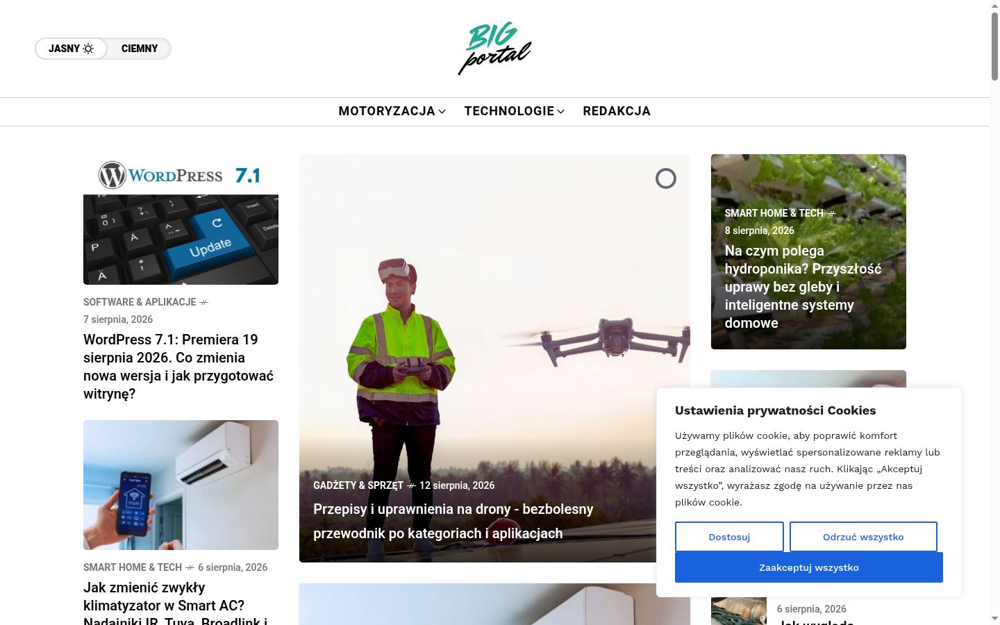 Ekrānuzņēmums ar piekrišanas baneri, kas tika rādīts pirms jebkādas mijiedarbības