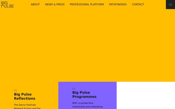 Kuvakaappaus sivustosta bigpulsedance.eu