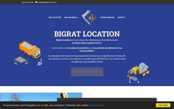 Screenshot of bigrat-location.fr