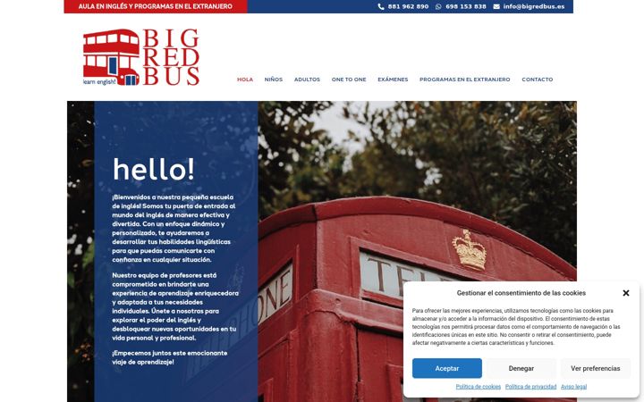 Screenshot of bigredbus.es