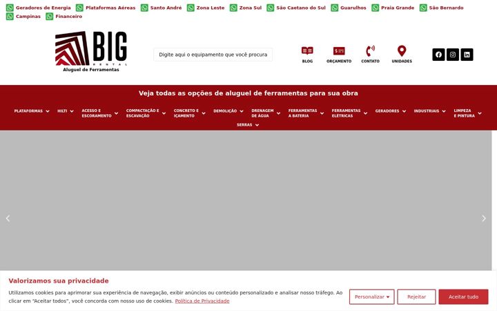 Screenshot of bigrental.com.br