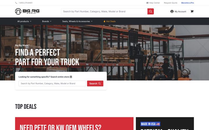 Screenshot of bigrigworld.com