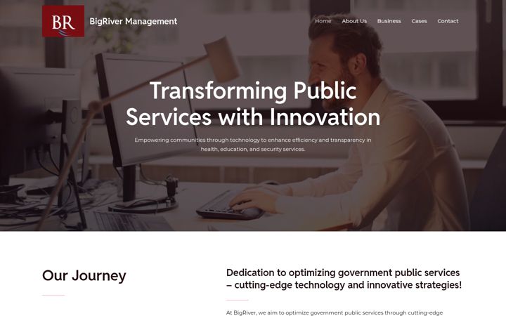 Screenshot of bigrivermanagement.com
