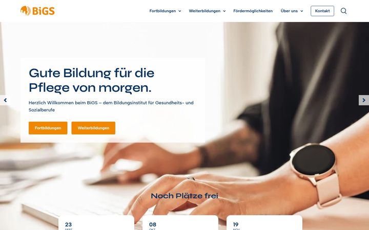 Screenshot of bigs-mv.de