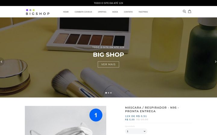 Screenshot of bigshopbr.com