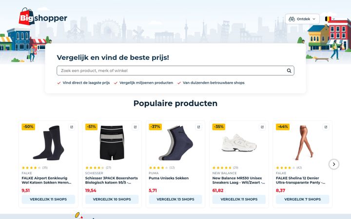 Screenshot of bigshopper.be