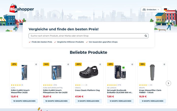 Screenshot of bigshopper.de
